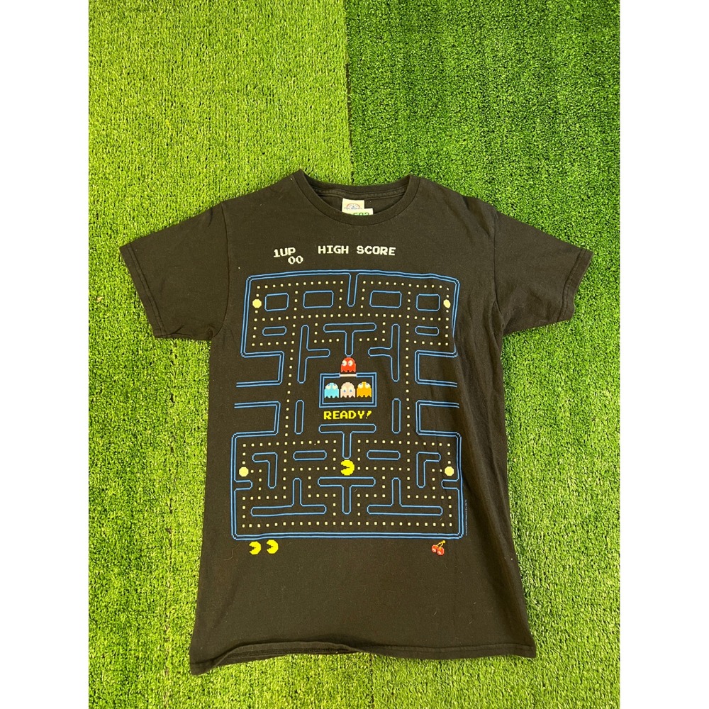 Delta Pro Weight Pac-Man Arcade Game Graphic T-Shirt Black Men's Small Retro